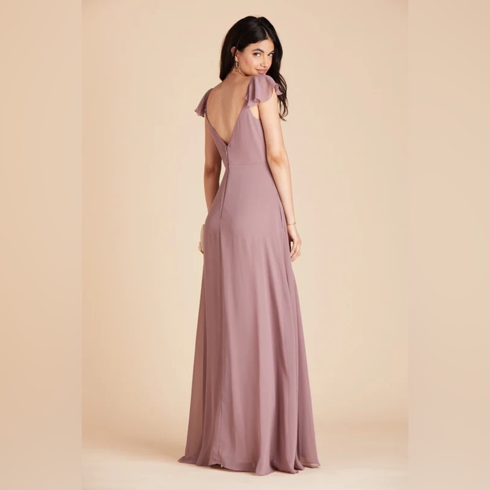 Birdy Grey Kae Dress Chiffon Dark Mauve Medium NEW Medium NEW NWT BRIDESMAID - Picture 2 of 5